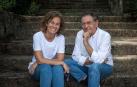 Cristina Mariño, hija de Roberto Verino y directora de Marca de la firma, y su padre, diseñador y fundador de la firma homónima