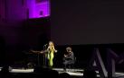 Amaia Romero, en un momento de su actuación en la clausura del Atlàntida Mallorca Film Fest