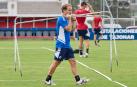 El técnico de Osasuna, en una de las sesiones de entrenamiento de esta semana en Tajonar