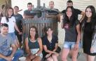 Jóvenes en el inicio del curso que se desarrolla en Olite