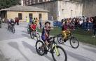 Foto de la bicicletada por las calles de Pamplona.