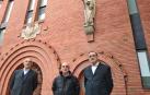 Desde la izquierda, Gabino Gorostieta, Javier Murillo y Alfonso Mendióroz.
