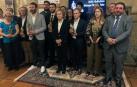 Autoridades, junto a los periodistas reconocidos con los Premios Teobaldo 2022