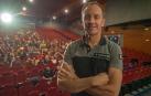 El ruso-polaco Denis Urubko, ayer en los cines Los Llanos, minutos antes de iniciar su proyección