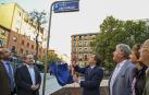 El alcalde de Madrid, José Luis Martínez-Almeida, en el acto de inauguración de la plazuela dedicada a Lina Morgan