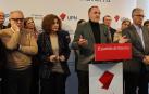 Miguel Sanz, a la izquierda, durante la rueda de prensa en la que Esparza anunció el acuerdo.