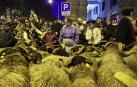 Desfile del Olentzero por las calles de Pamplona.