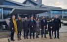 El consejero Irujo junto con la delegación navarra y representantes del polo de innovación digital Noord Brabant, durante su visita al European Digital Innovation Hub
