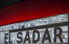 Un detalle de la fachada de El Sadar