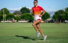 Nassim Hassaous, el miércoles en un entrenamiento