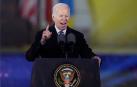 Joe Biden, en su discurso en Varsovia en al aniversario de la invasión de Ucrania por parte de Rusia