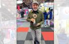 El navarro Jesús Sánchez, posa con el premio The Best digital chef en el congreso Hospitality Innovation Planet.