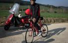 Miguel Induráin, cun un modelo Dogma de Pinarello.