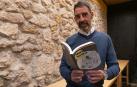 Manuel Horno, en la Biblioteca José María Lacarra de Estella, donde presentó ‘Mortis Nostrae’ el pasado febrero