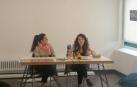 Elba Zapata y Paula Díaz, técnicas de Madre Coraje, en la presentación de la SAME