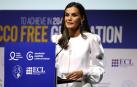 La Reina Letizia, durante la 9ª Conferencia Europea 'Tabaco o Salud'