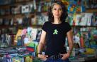 Edurne Portela, en la Feria del Libro de Navarra, antes de hablar sobre la “valentía apabullante” e inteligencia de Maddi