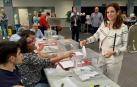 La candidata del PSE-EE a la alcaldía de Vitoria, Maider Etxebarria, votando el pasado domingo 28 de mayo
