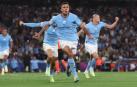 Rodri celebra el gol que le ha dado el triunfo al City en la final de la Champions