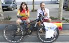 Estitxu Sagardoy y Patxi Cía, campeones de España, Europa y del Mundo de mountain bike.