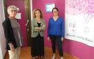 Amelia Lekunberri, presidenta de AFAN; Idoia Lorea, psicóloga; y Victoria Erice, trabajadora social.