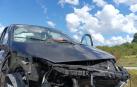 Vehículo accidentado en Alsasua
