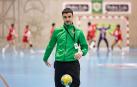 Miguel Etxeberria, en el Polideportivo Hermanos Induráin, antes de un encuentro de la Liga Guerreras Iberdrola