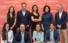 El equipo de Montaner Pamplona, con el equipo corporativo de Mon-taner en Barcelona