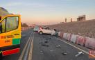 El turismo del vecino de Ribaforada, tras el accidente