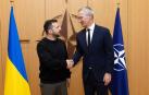 Encuentro entre Volodímir Zelenski y Jens Stoltenberg, este miércoles en Bruselas