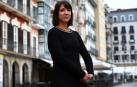 Aixa de la Cruz, este viernes en la Plaza del Castillo de Pamplona