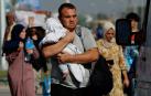 Ciudadanos del norte de Gaza se dirigen hacia el sur