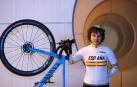 Paula Ostiz, ciclista cadete navarra que ha ganado más de una veintena de carreras este año.