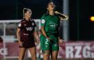 Alexia Jr. se lamenta de una ocasión fallada durante el partido disputado en Logroño
