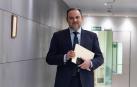 José Luis Ábalos, este martes a su llegada a la rueda de prensa que ofreció en el Congreso