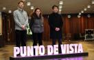 Matthew Wolkow, Adina Ionescu-Muscel y Koo-Yong Sohn, ayer, en Punto de Vista./