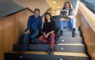 Mariano Llinás, Yaela Gootlieb y Alexander Cabeza, ayer, en el Baluarte