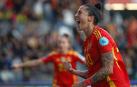Jenni Hermoso celebra el 2-1 en el España-Chequia de la fase de clasificación de la Eurocopa 2025