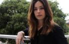 Anna Castillo en una visita a Tudela