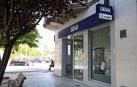 Exterior de la oficina de BBVA en la Avenida Zaragoza de Tudela.