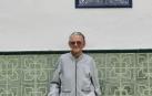 El hermano marista Agustín Ezpeleta Compains, nacido en Gallipienzo hace 90 años, en el colegio de Sevilla donde ha impartido clase.