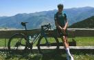 Pablo Castrillo, en una parada de su entrenamiento.