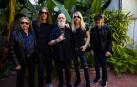 La formación de Judas Priest: Ian Hill, el batería Scott Travis, el cantante Rob Halford, y los guitarristas Richie Faulkner y Glenn Tipton. A este último, por enfermedad, le suele sustituir Andy Sneap.