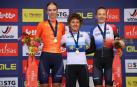 Paula Ostiz, con el maillot de Campeona de Europa contrarreloj.