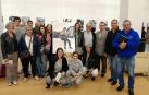 Familiares de Luis Hermosilla Navascués, invitados y autoridades, en la exposición fotográfica instalada en el Centro de Artes Avenida