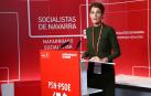 La secretaria general del PSN, María Chivite, interviene durante el Comité Regional del partido