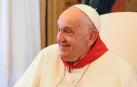 El Papa Francisco, este sábado con el pañuelo de San Fermín