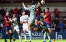 Una imagen del partido Osasuna Promesas - Nàstic, de Primera RFEF, en noviembre de 2023