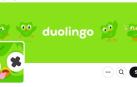 Cabecera de Duolingo en la red social X