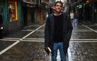 Javier Lerín, la semana pasada, en la calle Estafeta de Pamplona
